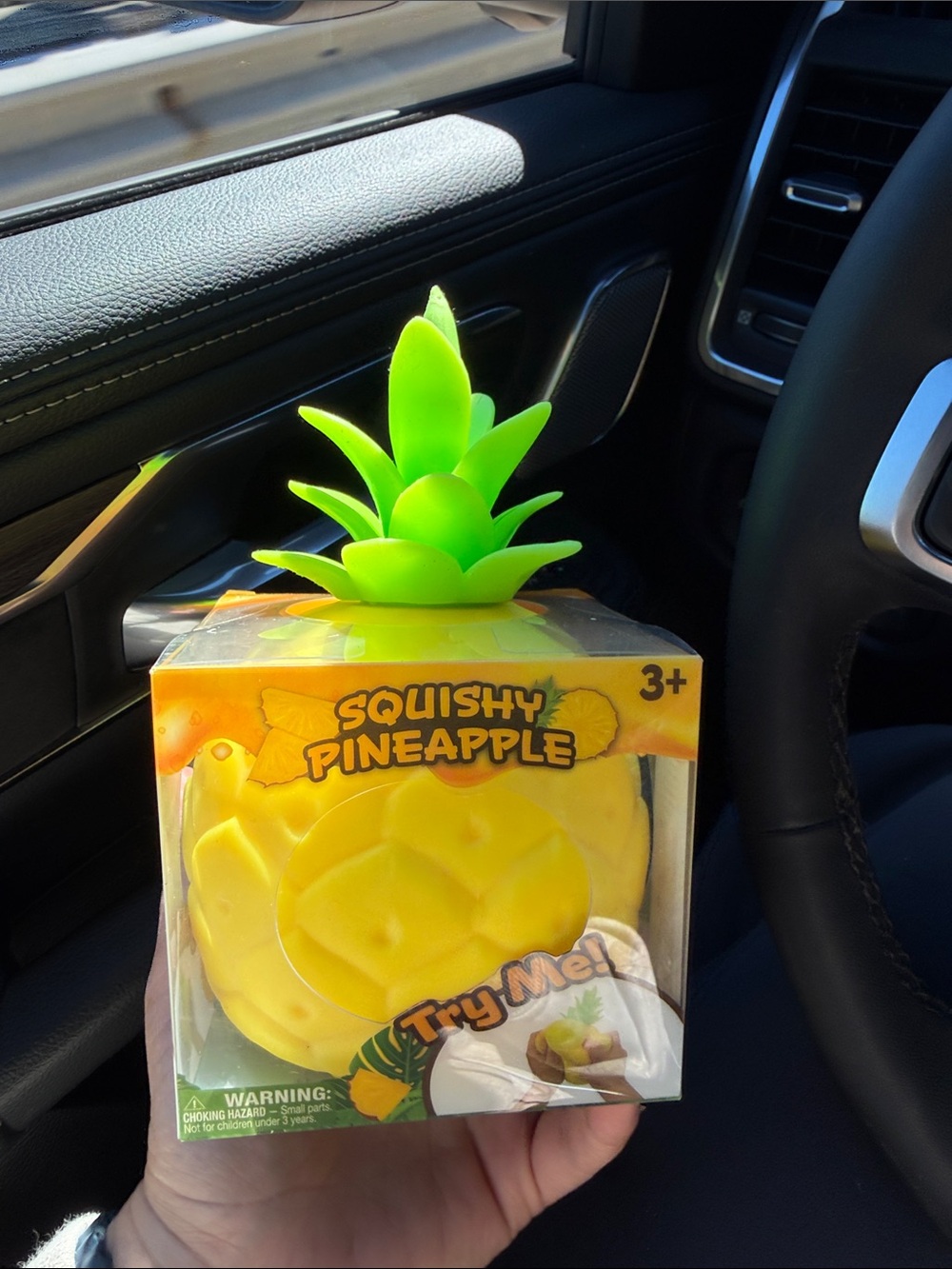 Squishy Pineapple Stress Toy - Yellow & Green by